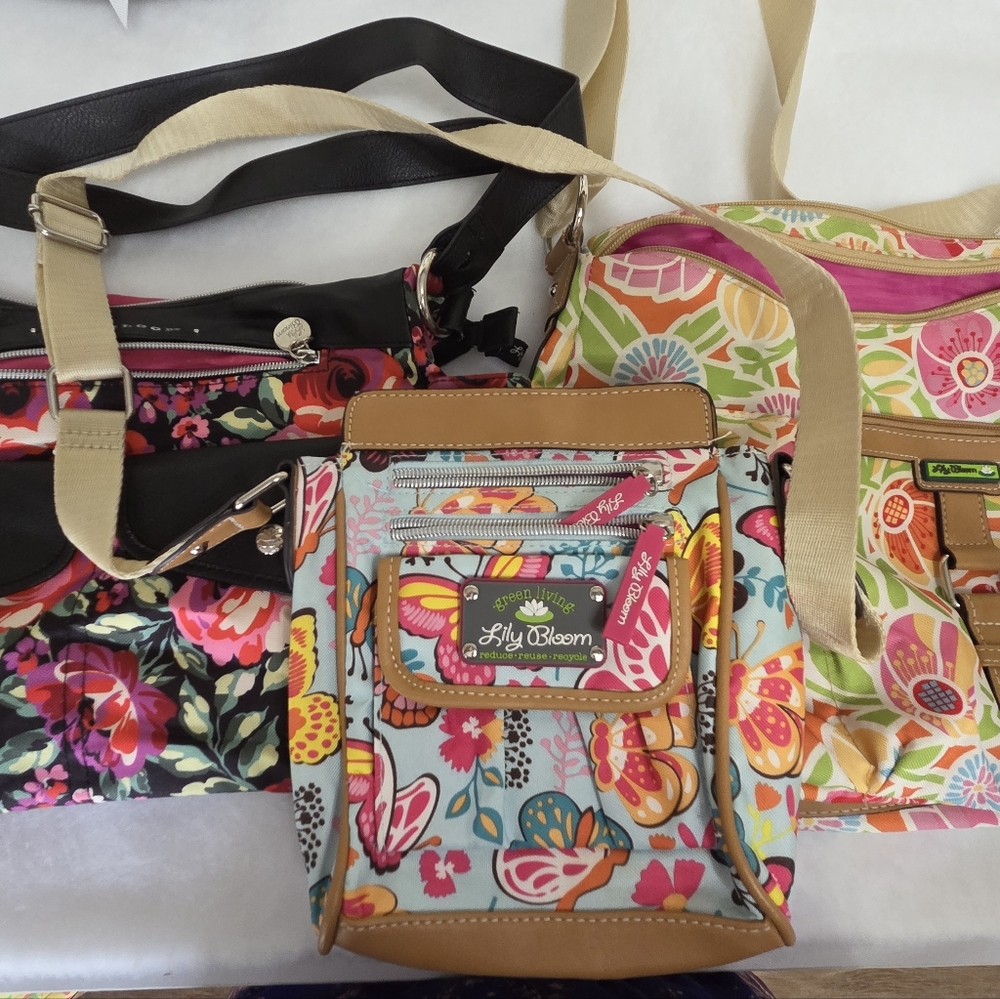 Lily Bloom Colorful Floral Crossbody Bag